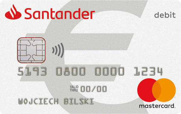 MasterCard walutowa w EUR / GBP/ USD stawki w walucie karty